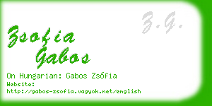 zsofia gabos business card